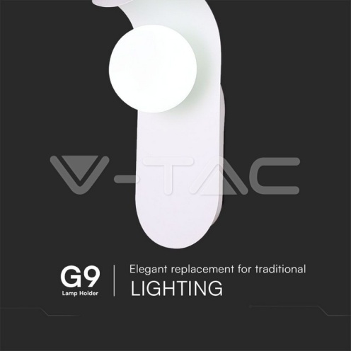 LED Дизайнерски аплик 1хG9 бяла - изглед 5 - rZ commerce LED Дизайнерски аплик 1хG9 бяла - изглед 5