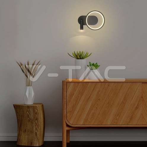 LED Осветител 14W Хотел Аплик Черен 4000K 1500lm - изглед 3 - rZ commerce LED Осветител 14W Хотел Аплик Черен 4000K 1500lm - изглед 3