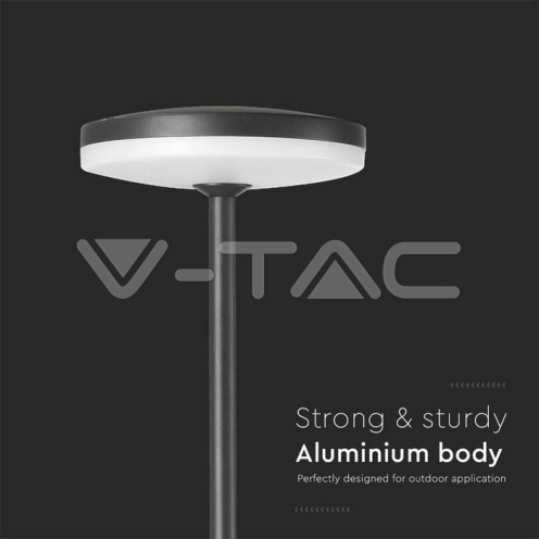 12W LED Градинско Колче D150xH800 4000K Антрацит IP65 - изглед 5