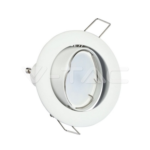 GU10 Корпус Луна Кръг Оринтируема Бяла /1/ - изглед 4 - rZ commerce GU10 Корпус Луна Кръг Оринтируема Бяла /1/ - изглед 4