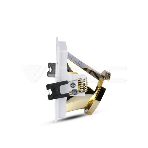 GU10 Отливка Квадрат Бяло+Златно VT-875 - изглед 4 - rZ commerce GU10 Отливка Квадрат Бяло+Златно VT-875 - изглед 4