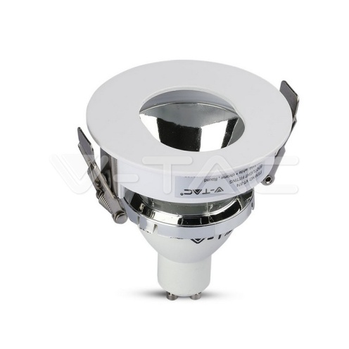GU10 Отливка Кръг Бяло+Хром VT-874 - изглед 4