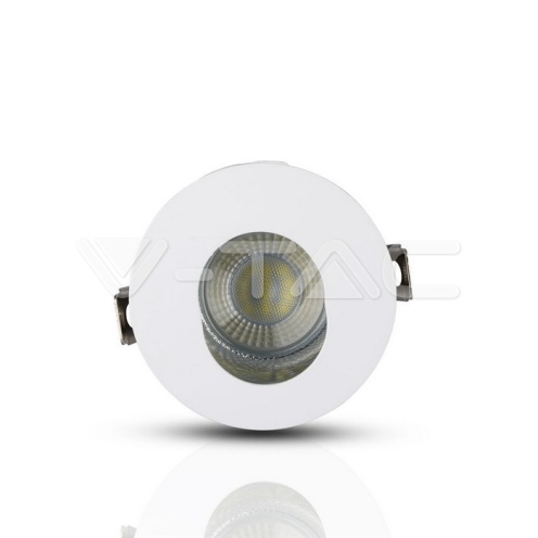 GU10 Отливка Кръг Бяло+Хром VT-874 - изглед 3