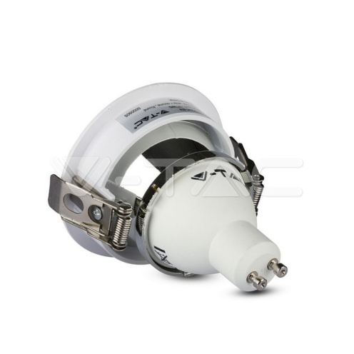 GU10 Отливка Кръг Бяло+Хром VT-874 - изглед 5