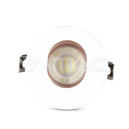 GU10 Отливка Кръг Бяло+Розово Златоно VT-874 - изглед 3