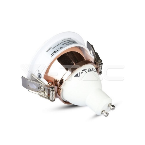 GU10 Отливка Кръг Бяло+Розово Златоно VT-874 - изглед 5