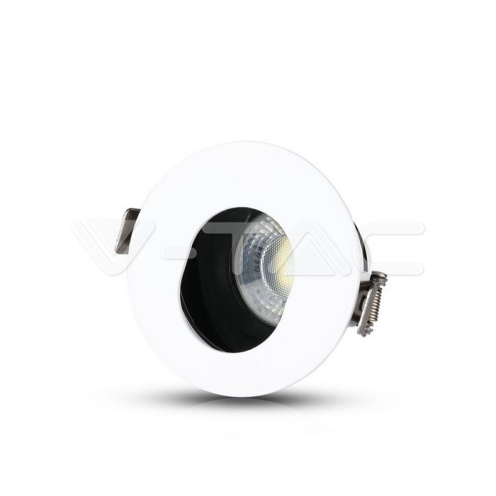 GU10 Отливка Кръг Бяло+Черно VT-874 - изглед 4