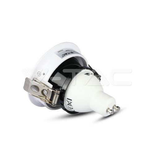 GU10 Отливка Кръг Бяло+Черно VT-874 - изглед 5
