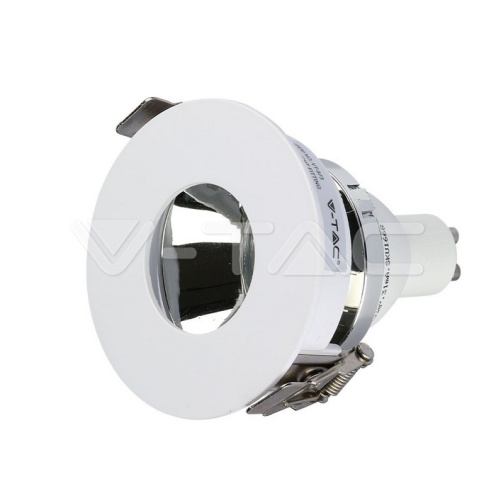 GU10 Отливка Кръг Бяло+Хром VT-873 - изглед 4