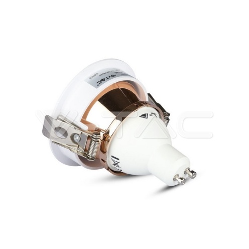 GU10 Отливка Кръг Бяло+Розово Златоно VT-873 - изглед 5