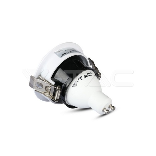 GU10 Отливка Кръг Бяло+Черно VT-873 - изглед 4