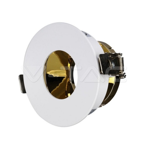 GU10 Отливка Кръг Бяло+Златно VT-873 - изглед 1 - rZ commerce GU10 Отливка Кръг Бяло+Златно VT-873 - изглед 1