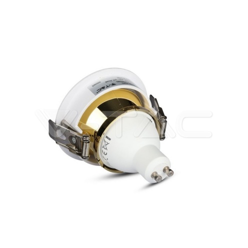 GU10 Отливка Кръг Бяло+Златно VT-873 - изглед 4 - rZ commerce GU10 Отливка Кръг Бяло+Златно VT-873 - изглед 4