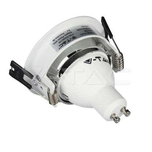GU10 Отливка Кръг Бяло+Хром VT-872 - изглед 8