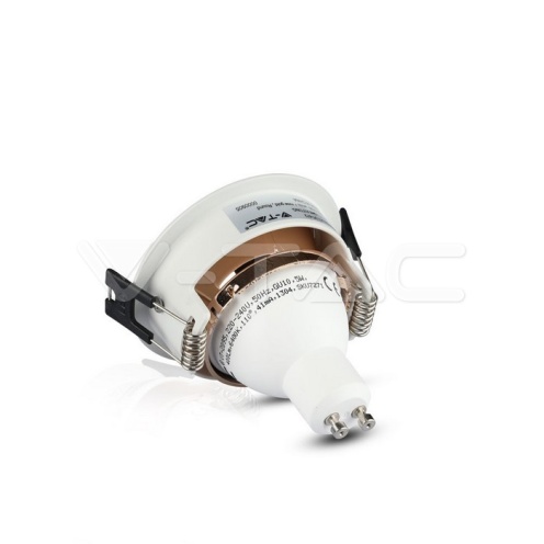 GU10 Отливка Кръг Бяло+Розово Златоно VT-872 - изглед 4