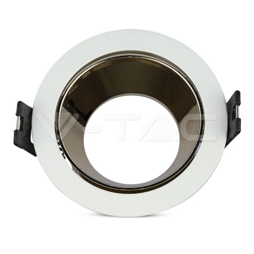 GU10 Отливка Кръг Бяло+Златно VT-872 - изглед 5