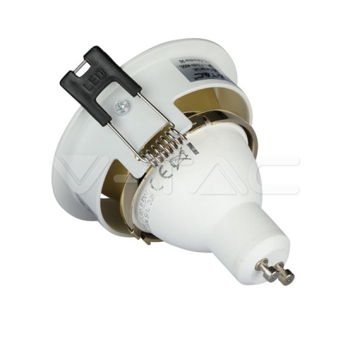 GU10 Отливка Кръг Бяло+Златно VT-872 - изглед 9