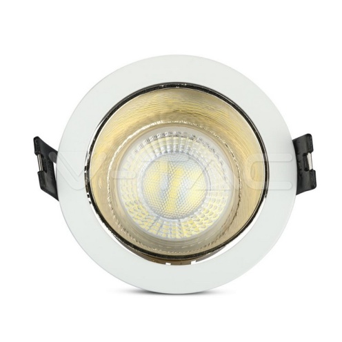 GU10 Отливка Кръг Бяло+Златно VT-872 - изглед 8