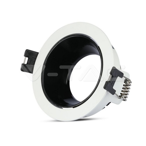 GU10 Отливка Кръг Бяло+Черно VT-872 - изглед 1 - rZ commerce GU10 Отливка Кръг Бяло+Черно VT-872 - изглед 1