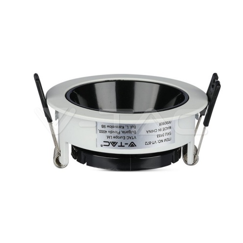 GU10 Отливка Кръг Бяло+Черно VT-872 - изглед 3 - rZ commerce GU10 Отливка Кръг Бяло+Черно VT-872 - изглед 3