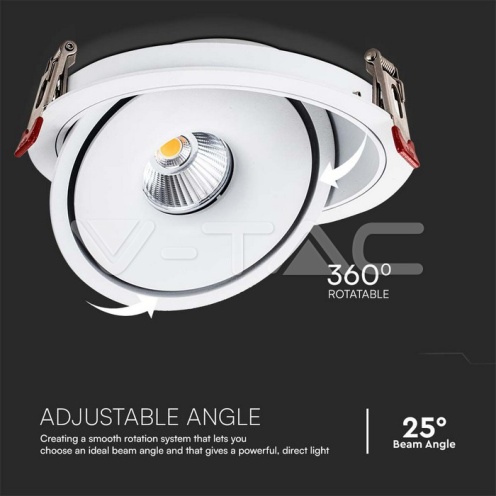 12W LED COB Луна 3 в 1 Бяло Тяло - изглед 5 - rZ commerce 12W LED COB Луна 3 в 1 Бяло Тяло - изглед 5