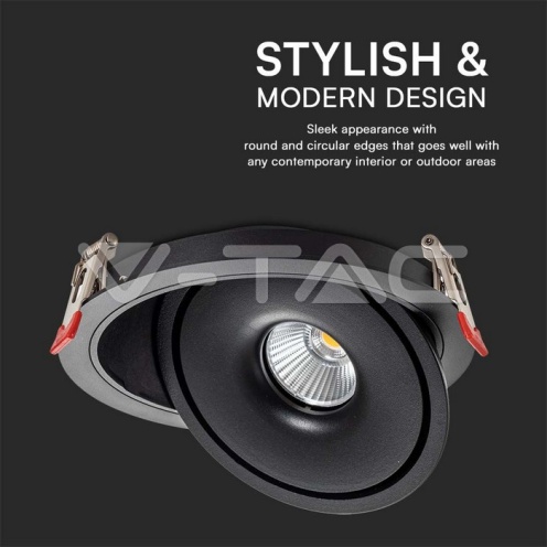 12W LED COB Луна 3 в 1 Черно Тяло - изглед 3 - rZ commerce 12W LED COB Луна 3 в 1 Черно Тяло - изглед 3