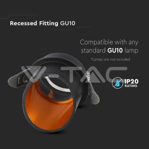 NEW GU10 Корпус Кръг Черен - изглед 5 - rZ commerce NEW GU10 Корпус Кръг Черен - изглед 5