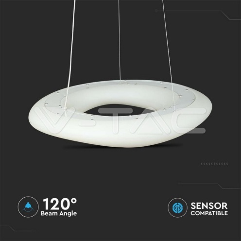 38W Пендел/Плафон Кръг 3 Цветен D:600*H:1200 Димиращ Бял - изглед 8 - rZ commerce 38W Пендел/Плафон Кръг 3 Цветен D:600*H:1200 Димиращ Бял - изглед 8