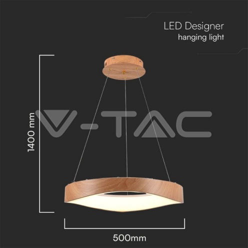 25W LED пендел дърво 3000k 2800lm - изглед 4 - rZ commerce 25W LED пендел дърво 3000k 2800lm - изглед 4