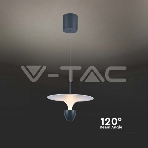 9W LED Висяща Лампа (30*300*1370MM) Бяло+Сиво Тяло 3000K Регулируема - изглед 4