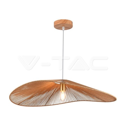 LED Пендел Дизайн Кафяво Тяло D800*H160 E27 - изглед 1