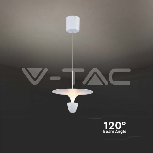 9W LED Висяща Лампа (30*300*1370MM) Бяло Тяло 3000K Регулируема - изглед 4