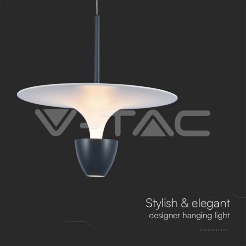 9W LED Висяща Лампа (30*300*1370MM) Бяло+Сиво Тяло 3000K Регулируема - изглед 3