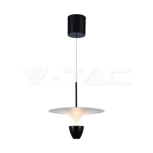 9W LED Висяща Лампа (30*300*1370MM) Бяло + Черно Тяло 3000K Регулируема - изглед 1