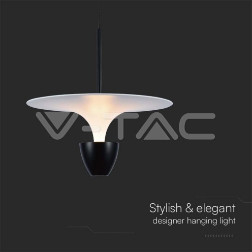 9W LED Висяща Лампа (30*300*1370MM) Бяло + Черно Тяло 3000K Регулируема - изглед 3