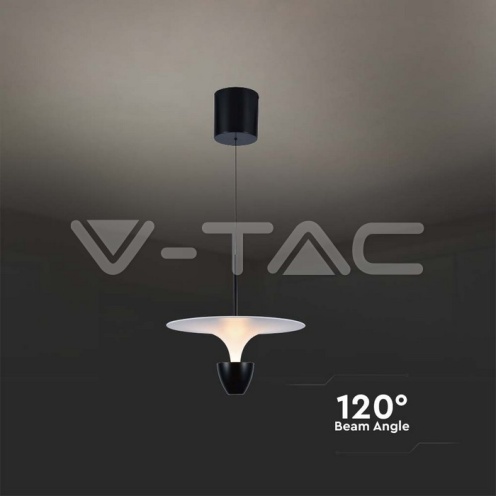 9W LED Висяща Лампа (30*300*1370MM) Бяло + Черно Тяло 3000K Регулируема - изглед 4