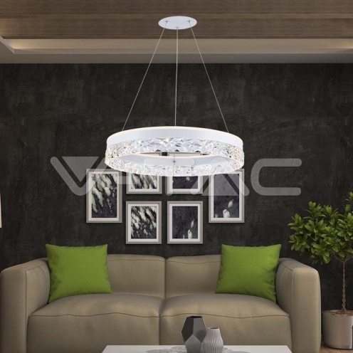 LED Осветител 25W Висящ Един Ринг 3000К Бяло Тяло - изглед 7 - rZ commerce LED Осветител 25W Висящ Един Ринг 3000К Бяло Тяло - изглед 7
