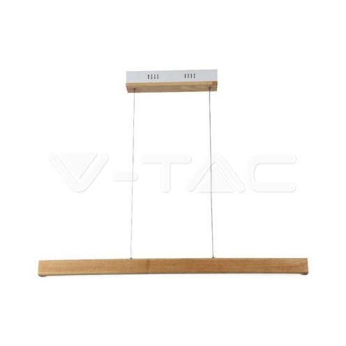 12W LED Висяща Лампа Дърво 4000К - изглед 1