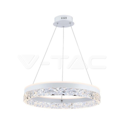 LED Осветител 25W Висящ Един Ринг 3000К Бяло Тяло - изглед 1 - rZ commerce LED Осветител 25W Висящ Един Ринг 3000К Бяло Тяло - изглед 1