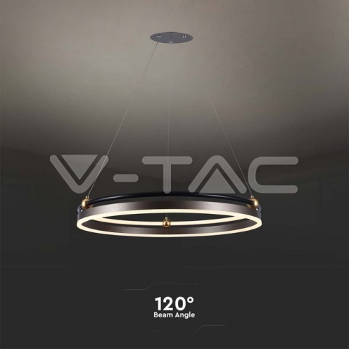 LED Осветител 30W Висящ Един Ринг 3000К Кафе - изглед 4