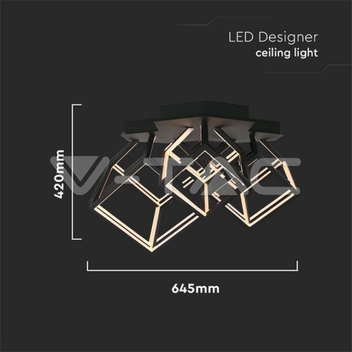 LED Осветител 46W 3000K Черно Тяло 4900lm - изглед 4 - rZ commerce LED Осветител 46W 3000K Черно Тяло 4900lm - изглед 4