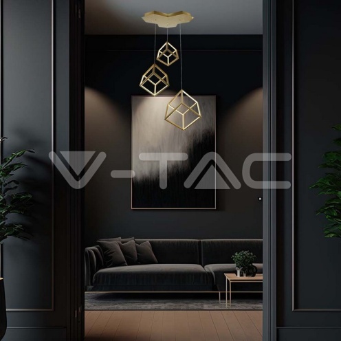 LED Осветител 46W 3000K Златно Тяло 4900lm - изглед 6 - rZ commerce LED Осветител 46W 3000K Златно Тяло 4900lm - изглед 6