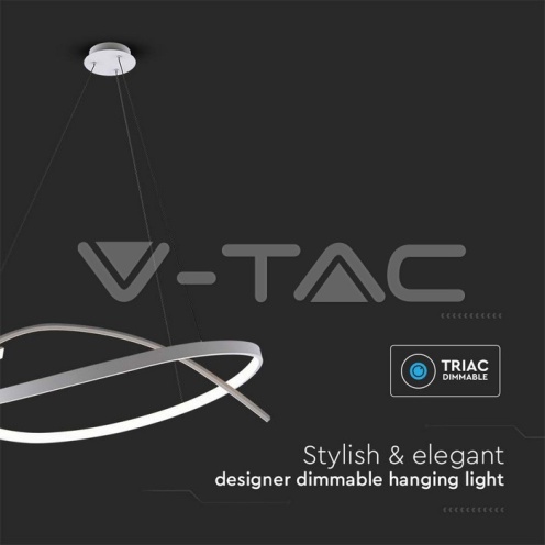 LED Осветител 48W Висящ 800x1200мм Димиращ Бял 3000К - изглед 3