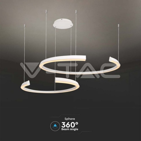 LED висящо тяло 48W META димиращ бял 1100х800х1200мм - изглед 4
