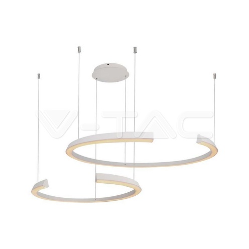 LED Осветител 48W Висящ 1100x800x1200мм Димиращ Бял 3000К - изглед 1