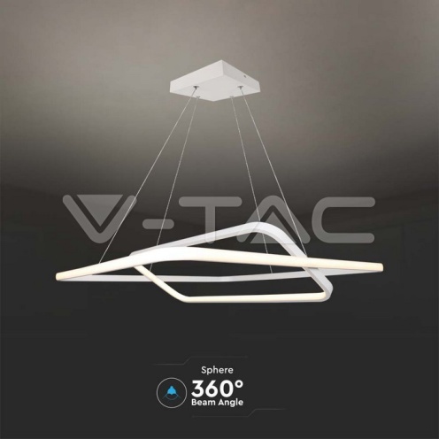LED полилей 50W 600x600x1200мм димиращ бял 4000К 5150lm - изглед 4