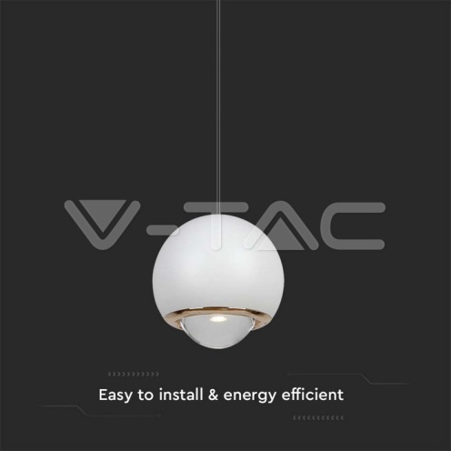 5W LED Висяща Лампа Бяло Тяло 3000K - изглед 2 - rZ commerce 5W LED Висяща Лампа Бяло Тяло 3000K - изглед 2