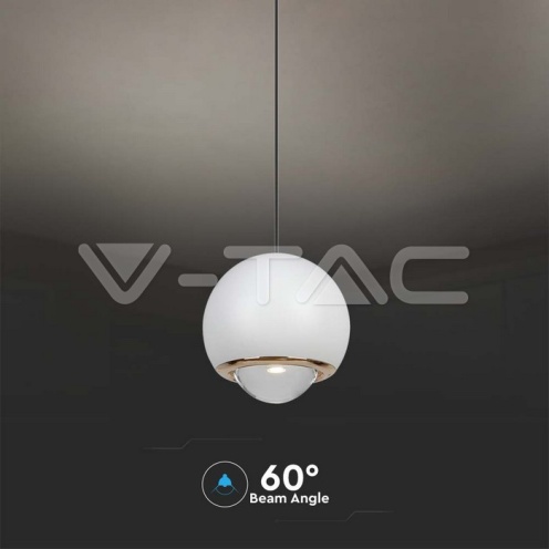 5W LED Висяща Лампа Бяло Тяло 3000K - изглед 4 - rZ commerce 5W LED Висяща Лампа Бяло Тяло 3000K - изглед 4