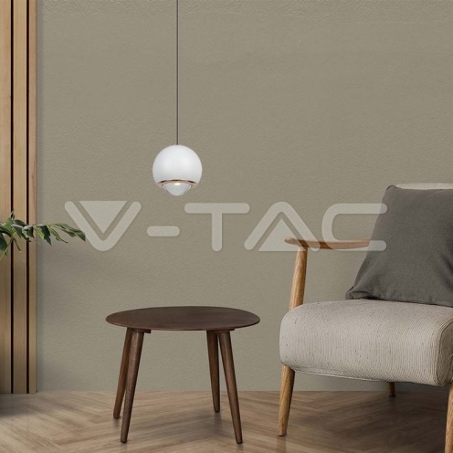 5W LED Висяща Лампа Бяло Тяло 3000K - изглед 7 - rZ commerce 5W LED Висяща Лампа Бяло Тяло 3000K - изглед 7