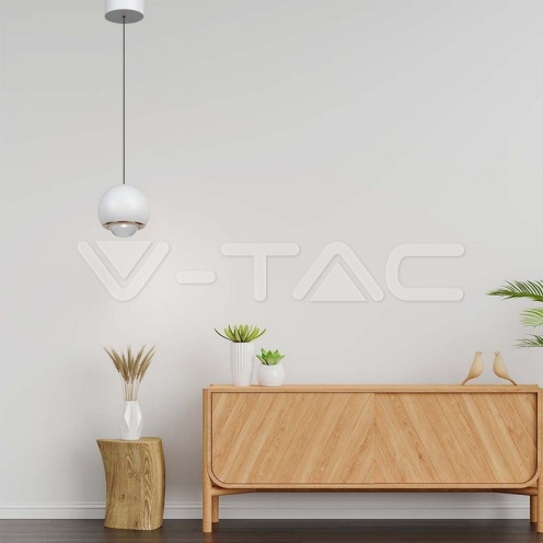 5W LED Висяща Лампа Бяло Тяло 3000K - изглед 6 - rZ commerce 5W LED Висяща Лампа Бяло Тяло 3000K - изглед 6